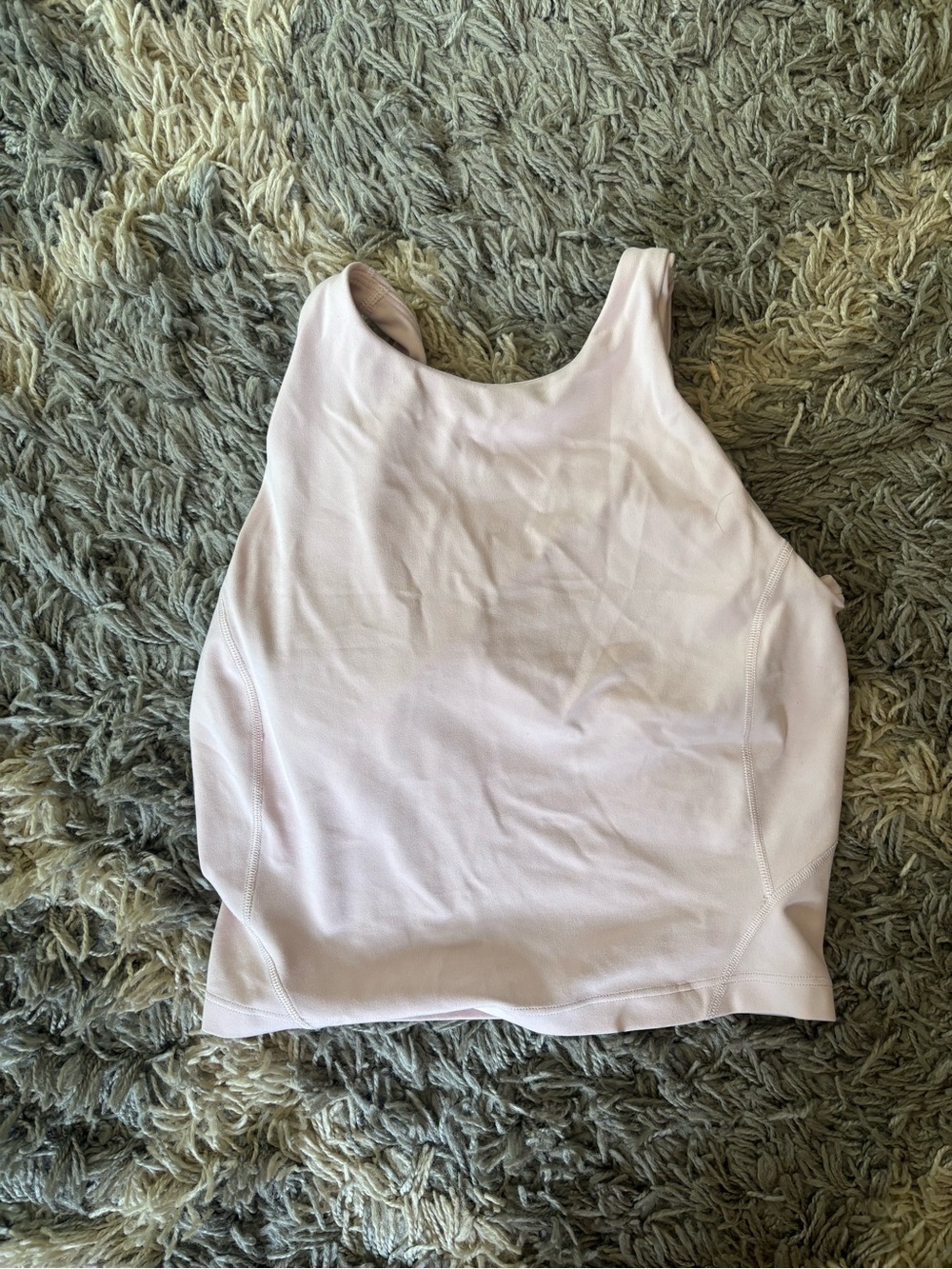 lululemon athletica Pale Pink High-Neck Cropped Tank